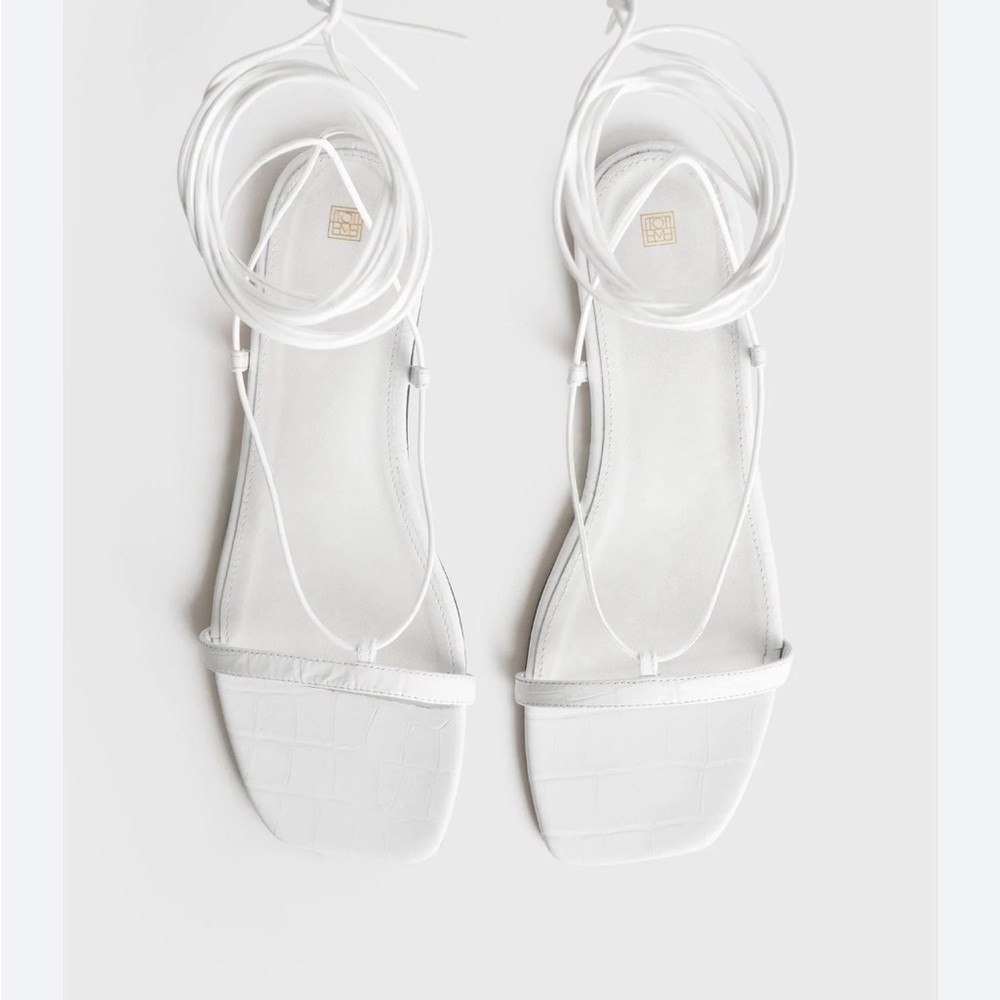 Toteme croco tie sandals NWT (authentic)